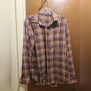 Alan Flusser Mens Button Up Size L, Pre-owned, please review photos